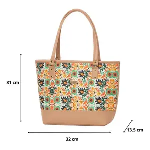 Bolsa de Cosméticos de Gran Capacidad para Mujer Fana Ethan, de Poliéster, con Estampado Floral, Cierre de Cremallera, Estilo Bohemio, Estuche de Almacenamiento de Maquillaje - Product Image 4