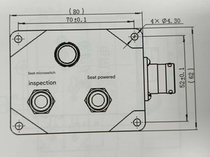 Boîte d'inspection de siège personnalisée KZH-385 en aluminium et cuivre - Product Image 3