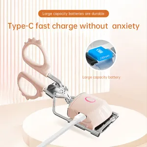 Metal Heated Eyelash Curler Customized Portable Mini Beauty Electric Eyelash Curler