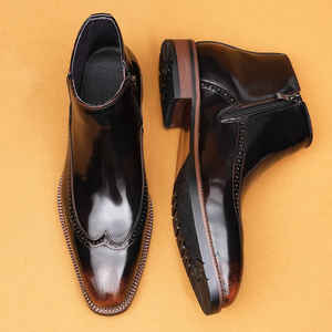 High Top Men'S Boots Men'S Shoes Formal Leather Shoes Suitable For Men'S Wedding Parties Office Business And Casual Wear - Product Image 5