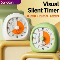 Jam Timer Visual OEM Pengatur Waktu Anak Timer Belajar & Dapur Anak Layar Digital Tahan Air Plastik Hitung Mundur 60 Menit