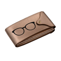 Emballage de lunettes souples personnalisé étuis à lunettes de luxe en cuir PU double étui à lunettes