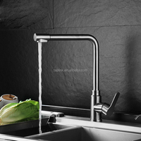 Robinet Mitigeur Chaud/Froid Monocommande à Fixation Murale en Nickel Brossé, Design Moderne, en Acier Inoxydable SS304, pour Salle de Bain et Douche - Vente Flash