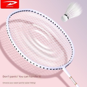 Ensemble de <span class=keywords><strong>raquettes</strong></span> de badminton ultra-légères et durables pour adultes, kit d'entraînement prêt pour les matchs, volants inclus, directement de l'usine - Product Image 3