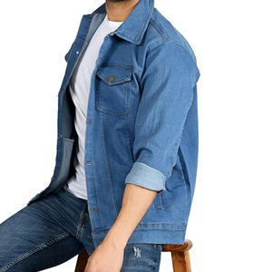 Veste en jean pour homme, style vintage d'hiver, streetwear personnalisé, veste en jean de haute qualité, couleur unie, dernier design - Product Image 6