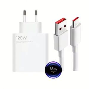 อะแดปเตอร์ชาร์จไฟติดผนัง 120W แบบ US/EU พร้อมสายชาร์จเร็ว 6A - Product Image 1