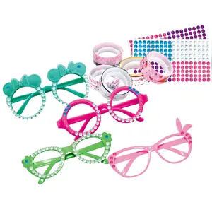 DIY Decorate Party Eyewear Glasses, Diamond Painting Stickers Kit Stuff Arts And Crafts for Kids Girls