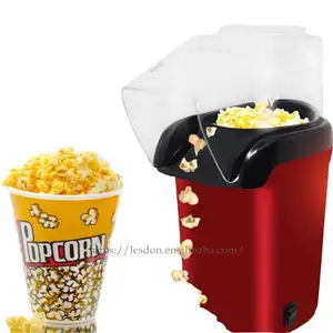 Red Mini Household Hot Air Automatic Electric Popcorn Machine For Kids Children