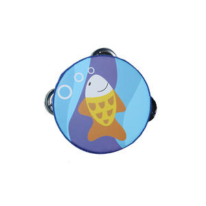 Mi primera pandereta niños Mini instrumento Musical juguete de madera ayuda a los niños a aprender dinámica de ritmo y actividad de percusión de <span class=keywords><strong>tempo</strong></span> - Product Image 6