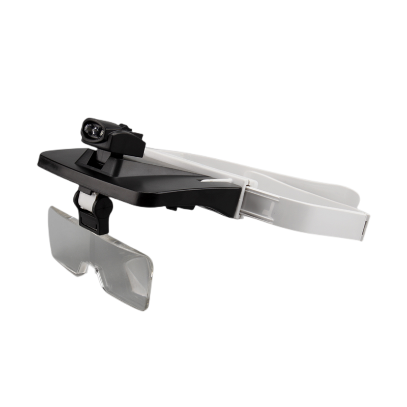 TH-9203 освещенное увеличительное стекло с линзы с 5ю категориями защиты, регулируемая двойная светодиодная лампа считывающая головка носить очки лупа