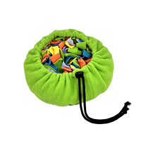 Tapis de recherche d'odeurs pliable pour animaux de compagnie, jouet puzzle en peluche avec gamelle anti-glouton pour chiens, chats et lapins, jeu d'enrichissement et de recherche de nourriture