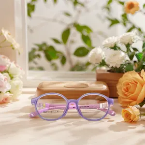 Consegna veloce bambini Silicone ovale occhiali da vista montatura personalizzabile 9027 occhiali sportivi con cinturino per uso ottico