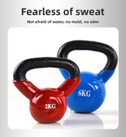 Kettlebell de compétition durable en fonte, revêtement plastique, 16 kg et 10 kg, usage universel, vente en gros usine