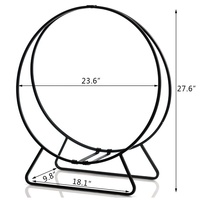 Supports de bois de chauffage en acier, cerceau de bûches robustes