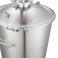 Équipement de Fermentation Artisanale 35/65L – Cuve en Acier Inoxydable pour Vin et Jus – Fermenteur Pressurisé