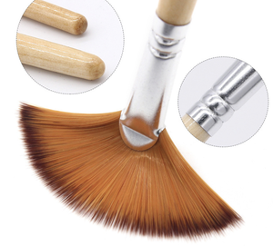 <span class=keywords><strong>Pinceaux</strong></span> professionnels pour la texture des cheveux, |   Pinceau à poils de nylon bicolore, manche en bois confortable, <span class=keywords><strong>indispensable</strong></span> pour les paysages à l'<span class=keywords><strong>aquarelle</strong></span> - Product Image 1