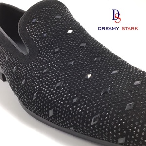 Nouvelles Chaussures Habillées pour Hommes 2025 – Mocassins Faits Main en Cuir Véritable de Haute Qualité avec Design Diamant DIY et Logo Personnalisé – Marque Originale - Product Image 4