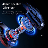 Casque de jeu sans fil KOTION EACH G9000MAX 5.3 avec microphone, ANC, conception supra-auriculaire, son Hi-Fi, étanche IPX0, pour le sport