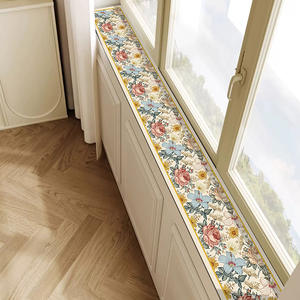 Alfombrilla para alféizar de ventana Yijia Crafts, tira larga con diseño floral, a prueba de humedad, antideslizante, para balcón, dormitorio, ventana abatible. - Product Image 5