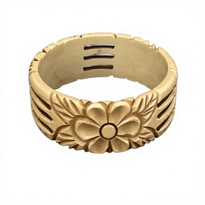 Nueva moda Vintage verde baquelita brazalete pulsera tallada Ángel colorido acrílico resina brazaletes Vintage joyería regalos de navidad - Product Image 1