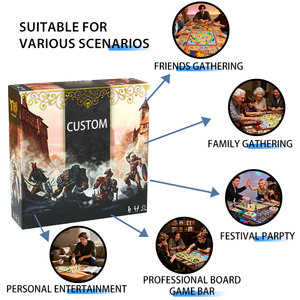 Ensemble de table de <span class=keywords><strong>jeu</strong></span> en carton écologique personnalisé, vente en gros, kit brise-glace, fête de famille, team building, impression de votre logo personnalisé - Product Image 4