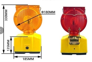 Flash stroboscopique solaire <span class=keywords><strong>orange</strong></span> ambre à LED Barricade Témoin <span class=keywords><strong>de</strong></span> <span class=keywords><strong>signalisation</strong></span> - Product Image 2