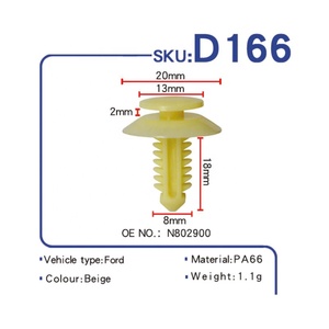 D166 tự động Fastener người lưu giữ giá rẻ bền xe nhựa Clips cho cửa xe - Product Image 1
