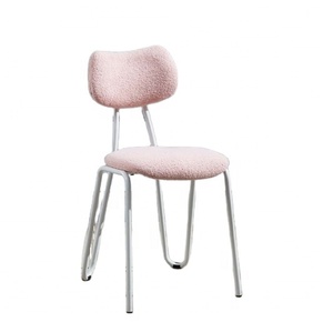 Mobili per la casa design unico e stabile di velluto <span class=keywords><strong>rosa</strong></span> tessuto minimalista all'aperto matrimonio rsrestaurant <span class=keywords><strong>sedie</strong></span> da <span class=keywords><strong>cucina</strong></span> - Product Image 1