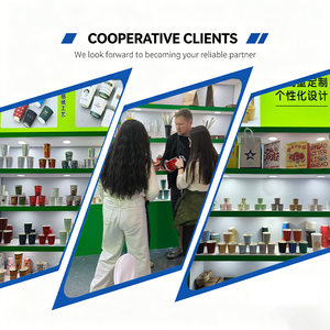 Gobelets <span class=keywords><strong>à</strong></span> café et <span class=keywords><strong>à</strong></span> thé jetables <span class=keywords><strong>à</strong></span> double paroi de qualité alimentaire avec logo personnalisé, écologiques, biodégradables, isolés thermiquement, recyclables, <span class=keywords><strong>à</strong></span> <span class=keywords><strong>emporter</strong></span>, 12 oz - Product Image 5