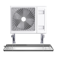 Bac de vidange de condensat universel pour climatiseur extérieur en acier inoxydable Unités HVAC Plateau d'égouttement avec kit de vidange