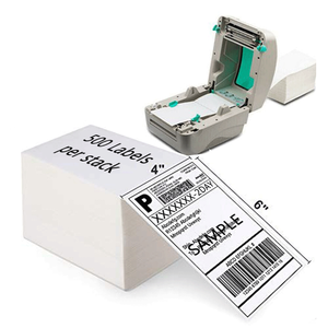 Tương thích 4 \ "Fanfold không thấm nước PVC địa chỉ nhãn 4x6 gửi thư trực tiếp nhiệt nhãn 6 \" tiquette thermique - Product Image 1