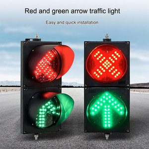 Luces de Tráfico LED de Advertencia de Seguridad Peatonal para Cruce Peatonal, con Instalación Fija, Alimentadas por Batería, de 250 mm, Personalizables - Product Image 5