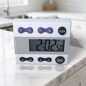 <span class=keywords><strong>Timer</strong></span> dapur Digital plastik ramah lingkungan 4 kelompok desain minimalis baru Mini dengan jam - Product Image 3