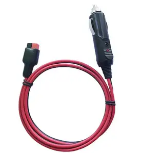 Car Cigarette Lighter Plug with Internal 15 Amp Fuse14AWG Extension Cable Adapter Compatible with Power Pole Connectors