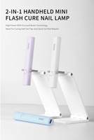 Alta calidad 3W Mini UV LED lámpara de luz para uñas batería incorporada recargable enchufe USB para el hogar y viaje HERRAMIENTA DE ARTE DE Gel de uñas de plástico