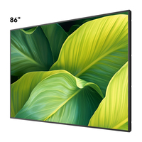 VISIGN Pantalla táctil de señalización digital Lcd interactiva de 110 pulgadas, tamaño grande, 75, 85, 98, 4K, sistema operativo Android, monitor de publicidad