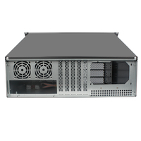 Boîtier de contrôle industriel 3U USB, profondeur 400 mm, châssis MicroATX pour montage en rack, multi-HDD, ventilateur horizontal, serveur en stock