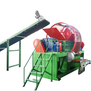 Hot selling car truck tire shredder rubber cutter machene pakistan tyre bead wire cutting machine