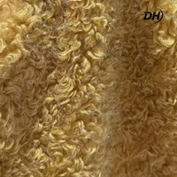 Tissu en peluche bouclé 100 % polyester, personnalisé, grand stock, moelleux et chaud, pour la production de vêtements d'hiver