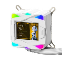 Refroidisseur liquide Thermalright Ultra 360 Blanc 4 broches ARGB Ventilateur de refroidissement pour jeux informatiques Refroidisseur d'eau pour processeur Radiateur