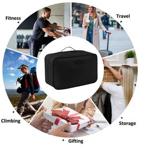 Sac de rangement pour chaussures de voyage portable, double couche, unisexe, en nylon respirant, grande capacité, fermeture éclair, réutilisable, résistant à l'eau - Product Image 5