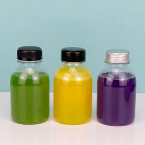 Botella de Plástico PET Transparente de 250 ml con Tapa de Rosca y Serigrafía para Té con Leche, Jugo, Agua Mineral - Product Image 2