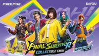 KAYOU Free Fire Final Survivor Koleksiyon Kartları Hayatta Kalma Paketi SEA Serisi 1 Resmi TCG Kağıt Malzemesi 14 Yaş ve Üzeri İçin