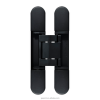Engsel Pintu Tersembunyi 155*25mm untuk Pintu Interior, Engsel Tersembunyi 40kg, Engsel 3D untuk Pintu Dalam, Engsel Tak Terlihat dari Paduan Seng