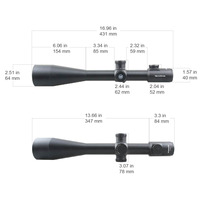 Longue-vue télescopique en aluminium Vector Optics Minotaur 46x60 GenII MFL SFP Miras