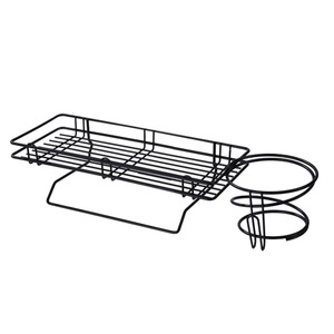 Cesta de Almacenamiento Esquinera Moderna de Aleación de Zinc para Baño, para Artículos de Aseo, Toallas y Secadores de Pelo - Product Image 2