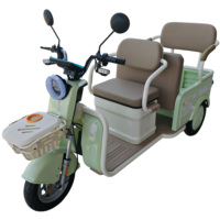 Tricycle électrique de loisirs compact Chenlu pour le transport personnel et le ramassage scolaire, deux rangées, trois places, 20 km/h, 200-300 kg