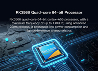 Carte mère industrielle Rockchip RK3566 SBC |   Quad-Core Cortex-A55 |   Prend en charge Android 11 Linux Ubuntu |   Carte IoT WiFi 4G/5G