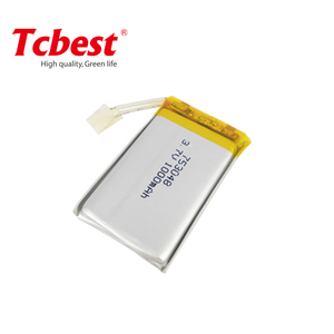 <span class=keywords><strong>3</strong></span>.7V 1000mAh 753048 lithium Polymer Li ion battery _ 703050 753048 Rechargeable Li-ion Cell - Product Image 4