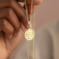 Collier Gye Nyame plaqué or 18 carats, symbole Adinkra africain, design culturel, signification unique, cadeau pour les mères, bijoux Faith.